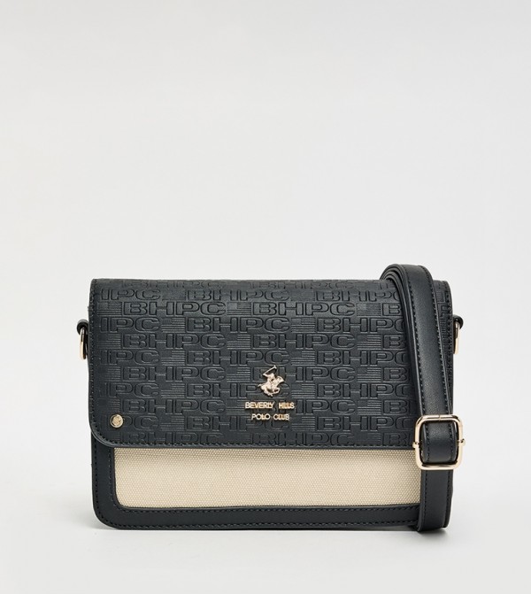 Color Block Flap Crossbody Bag