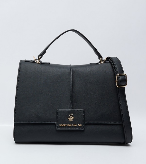 Textured  Top Handle Bag