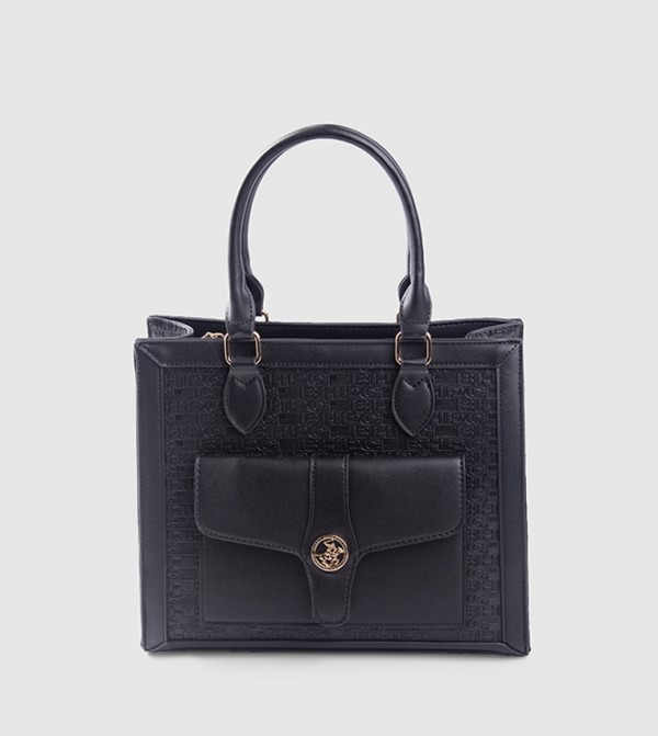 Textured Zippered Tote Bag