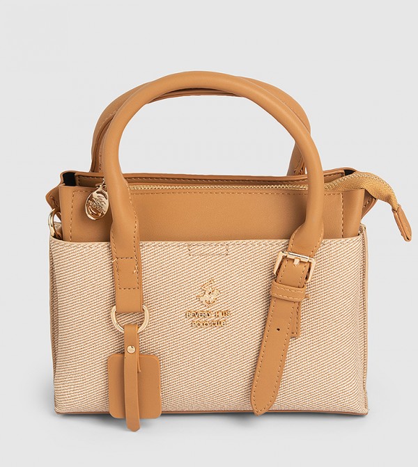 Color Block Satchel Bag