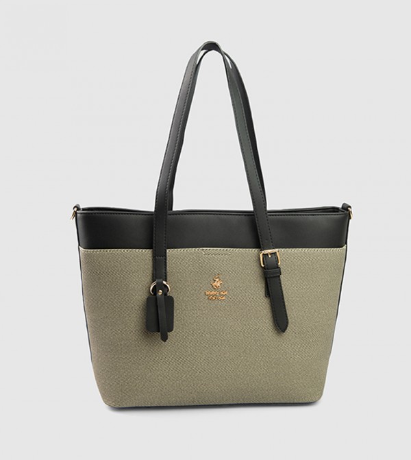 Color Block Tote Bag