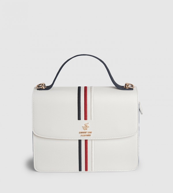 Logo Detail Top Handle Bag