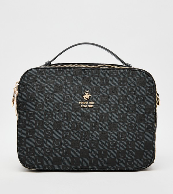 Logo Patterned Crossbody Bag