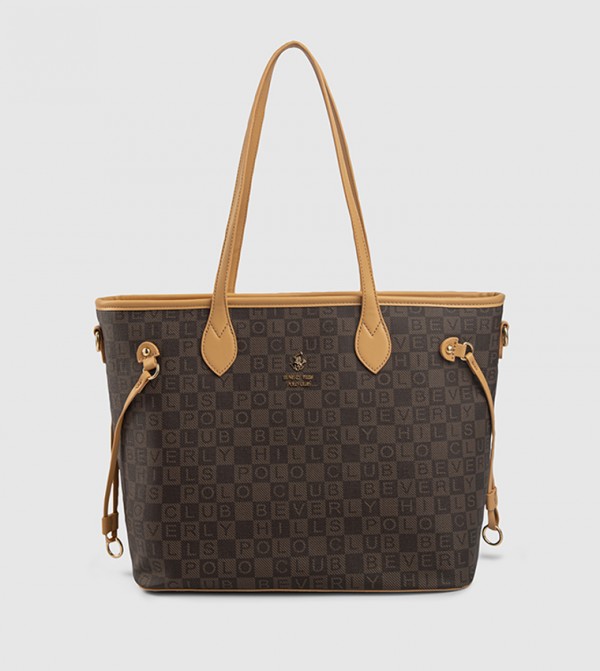Patterned Zippered Tote Bag
