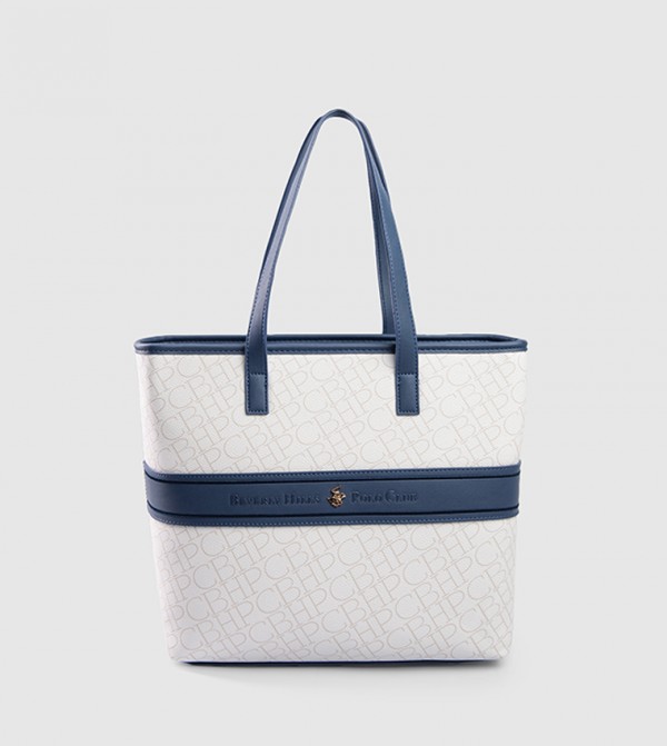 Logo Patterned Tote Bag