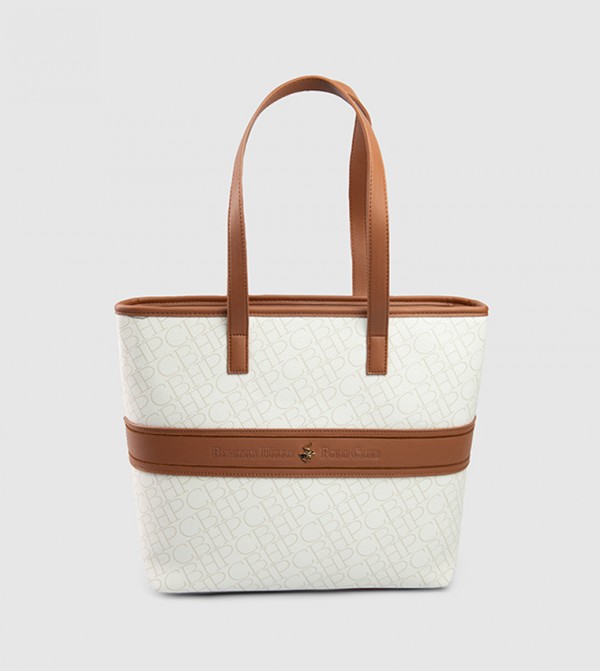 Logo Patterned Tote Bag