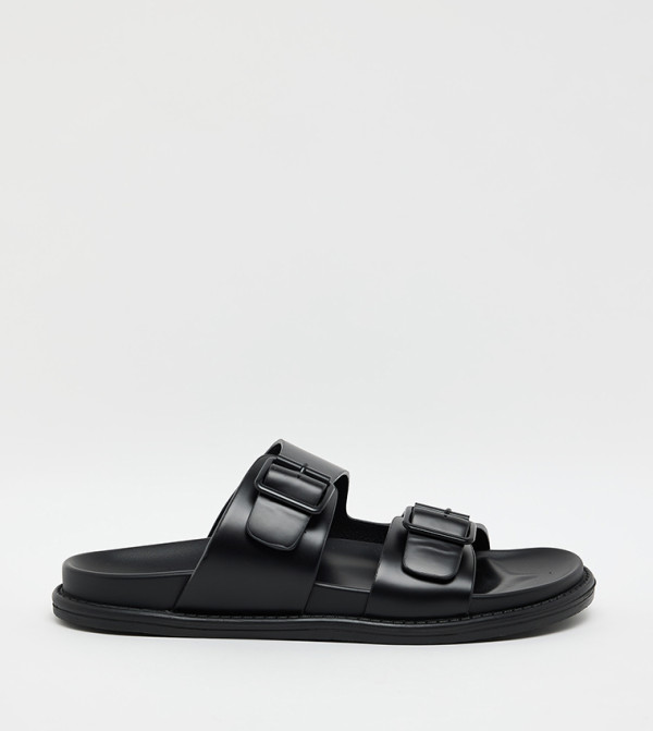 Double Strap Buckle Comfort Sandals