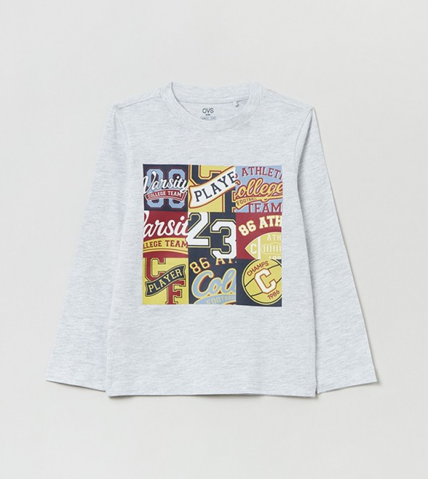 Printed Long Sleeves T-Shirt