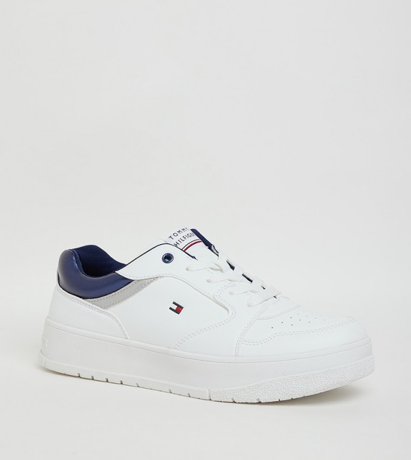 Logo Detail Lace-Up Sneakers