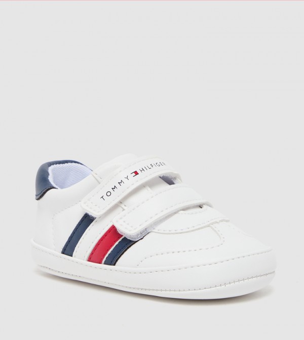 Flag Detail Velcro Sneakers