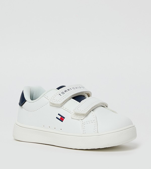 Logo Printed Velcro Closure Sneakers
