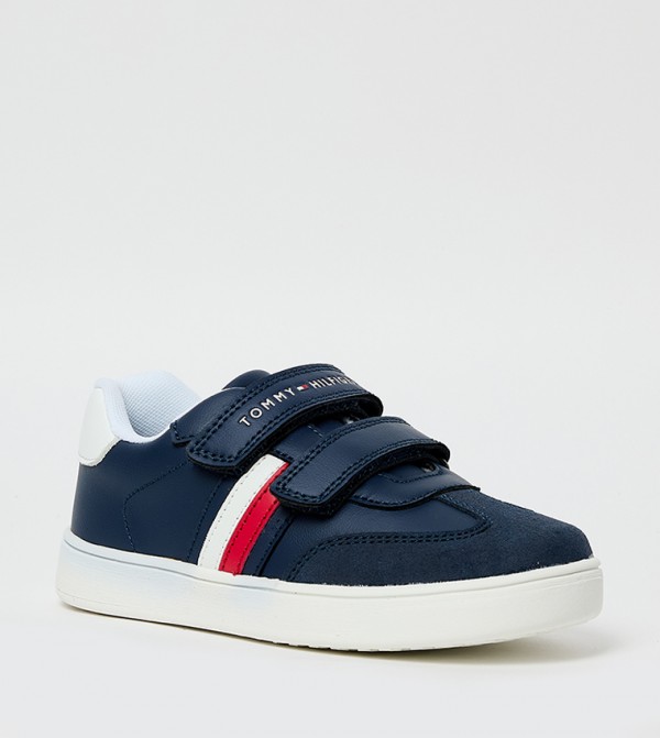 Logo Printed Velcro Closure Sneakers