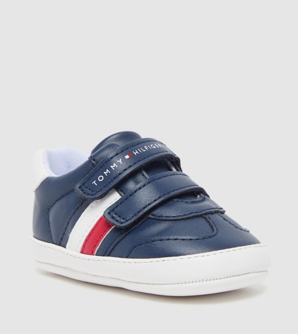 Flag Detail Velcro Sneakers