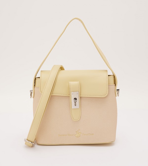 Color Block Satchel Bag