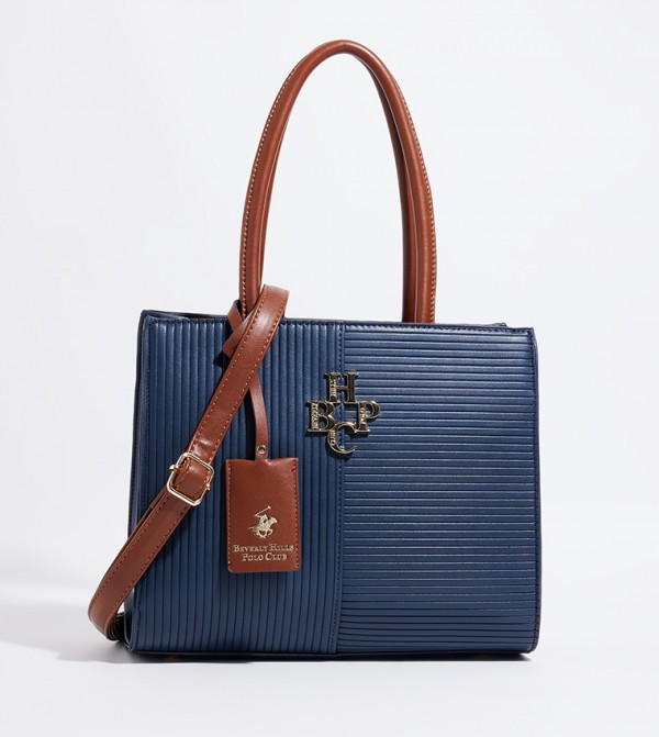 Buy Beverly Hills Polo Club Logo Detail Tote Bag In Navy | 6thStreet Qatar