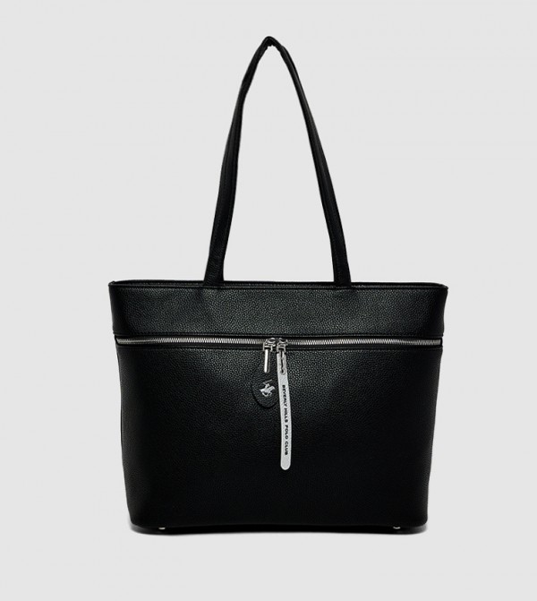 Tetured Zippered Shoulder Bag
