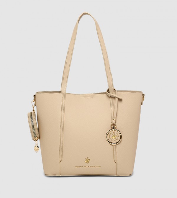 Textured Zippered Shoulder Bag