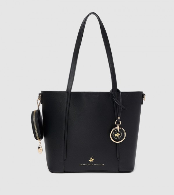 Textured Zippered Shoulder Bag