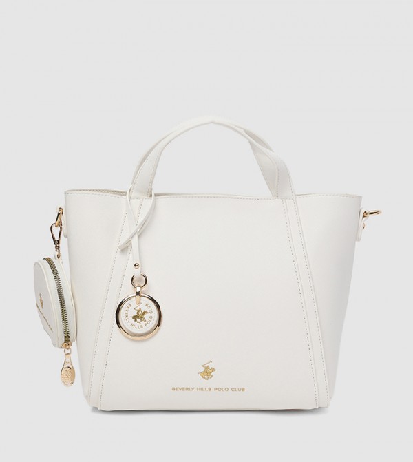 Textured Zippered Satchel Bag