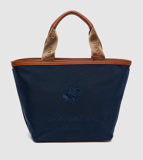 Logo Embroidered Mini Tote Bag