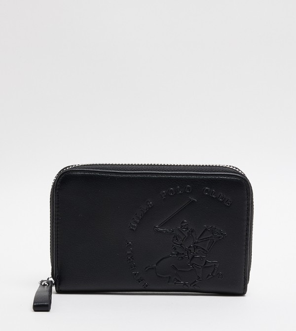 Logo Embossed Zip-Around Wallet