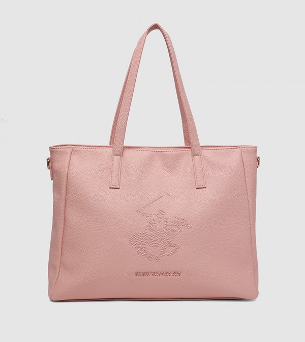 Embellished Zippered Tote Bag