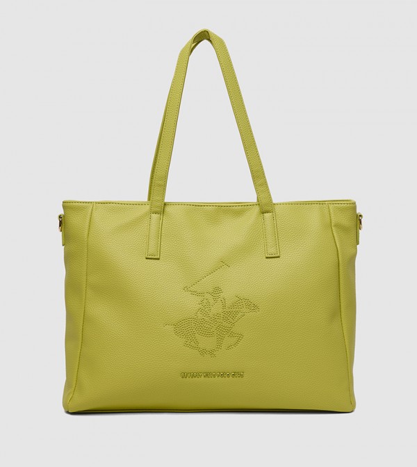 Embellished Zippered Tote Bag