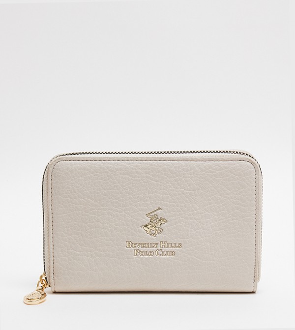 Logo Detail Zip-Around Wallet