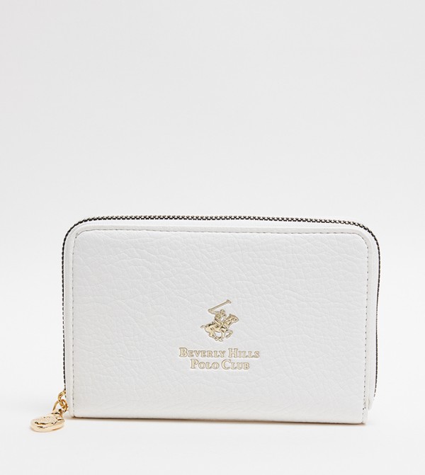 Logo Detail Zip-Around Wallet