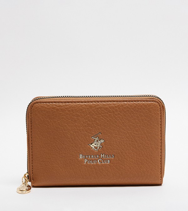 Logo Detail Zip-Around Wallet