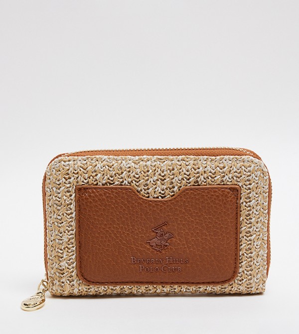 Color Block Zip-Around Wallet