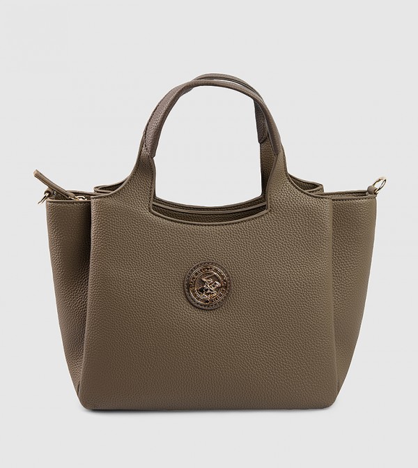Logo Detail Satchel Bag