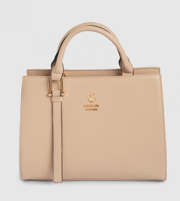 Logo Detail Zippered Mini Tote Bag