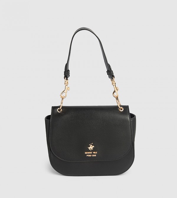 Logo Detail Flap Shoulder Bag