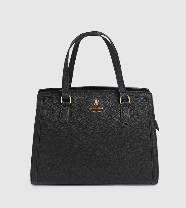 Textured Satchel Bag