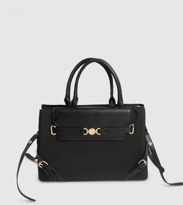 Buckle Detail Satchel Bag