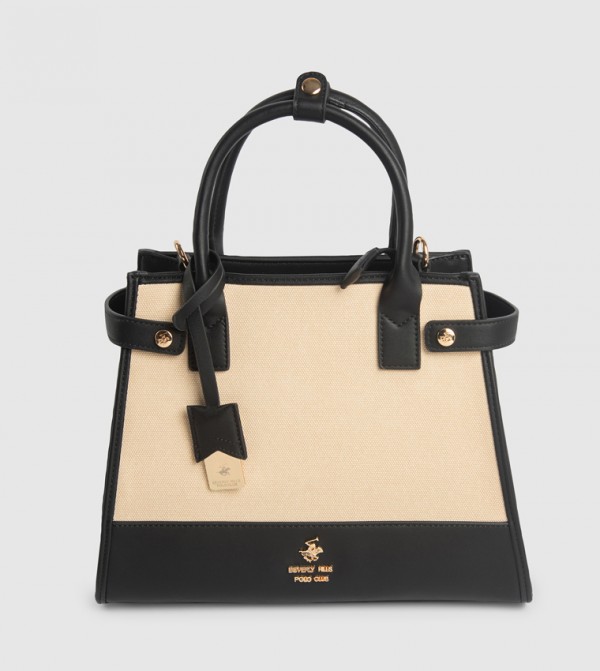 Contrast Detail Mini Satchel Bag
