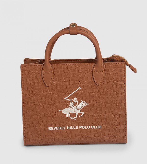 Logo Embroidered Mini Tote Bag