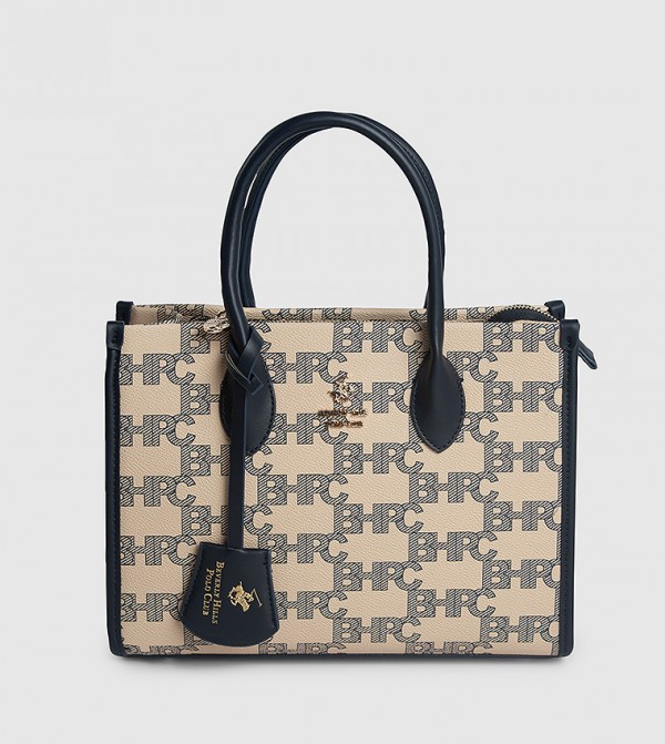 Monogram Patterned Tote Bag
