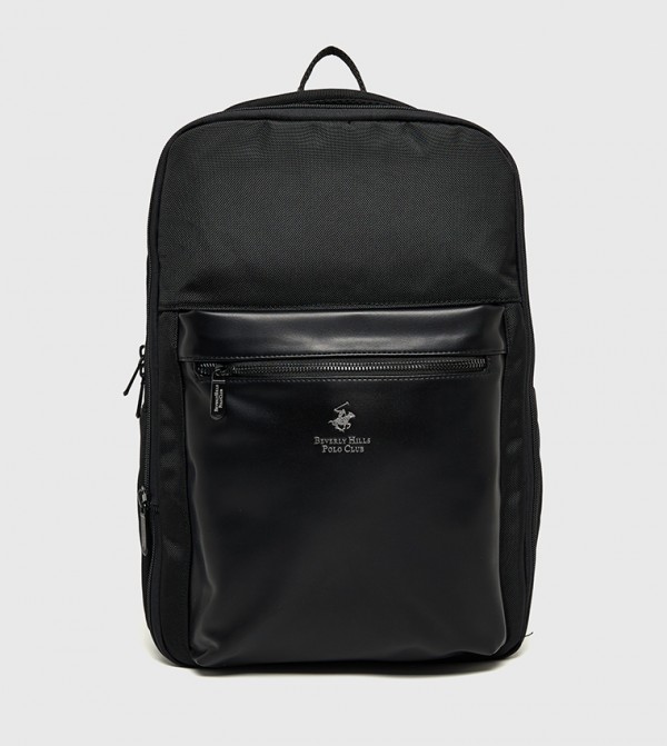 Logo Detail Front Pocket Backpack