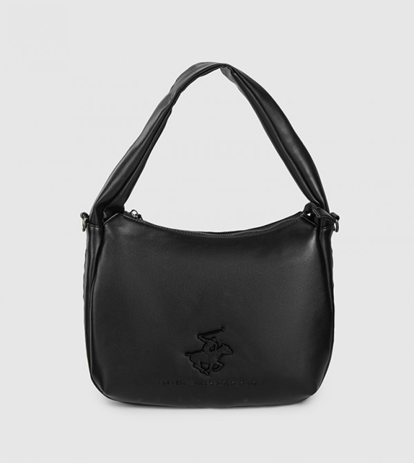 شنطة كتف بسحاب وشعار