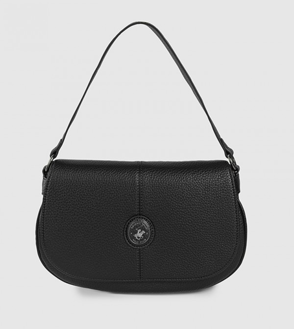 Textured Flap Shoulder Bag