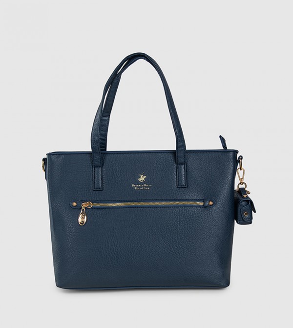 Textured Zippered Tote Bag