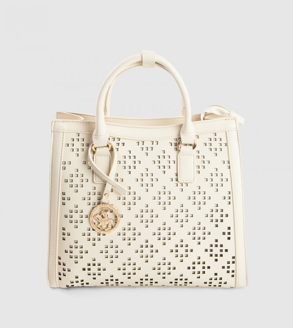 Lasercut Zippered Tote Bag