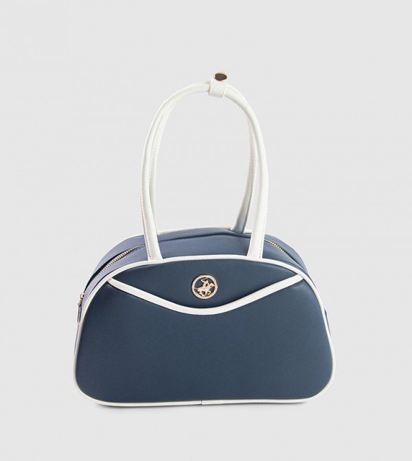 Contrast Trim Shoulder Bag