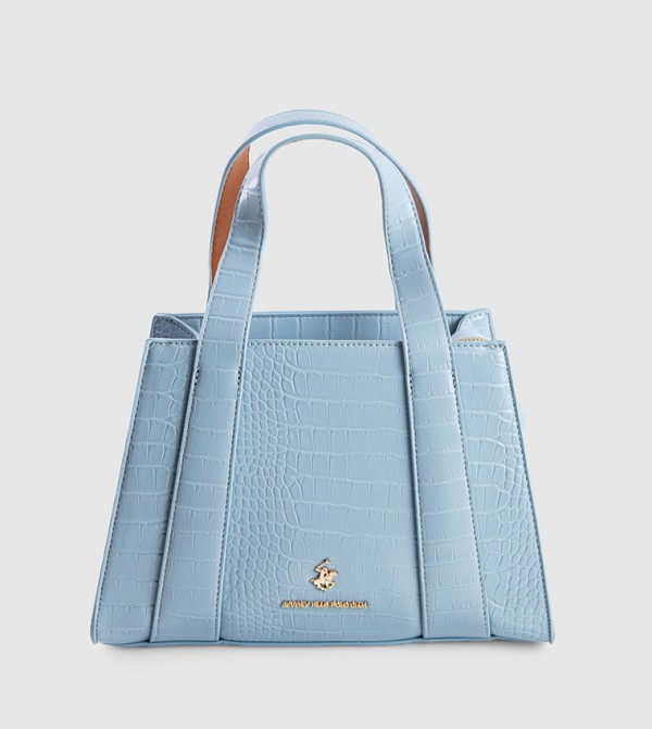 Croc Textured Zippered Mini Tote Bag