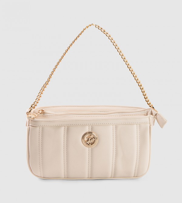 Logo Detail Puffer Shoulder Bag