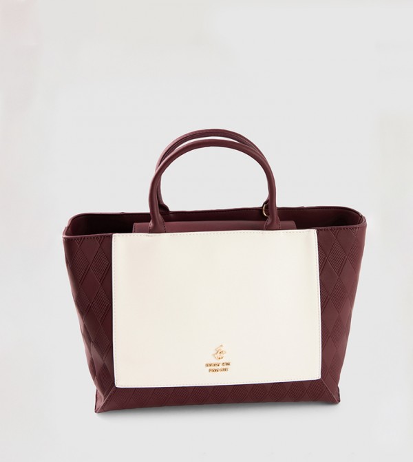 Color Block Tote Bag