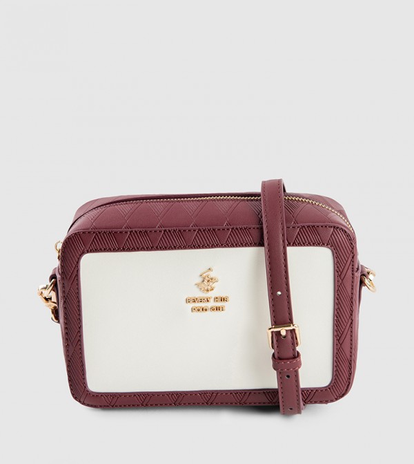 Color Block Logo Detail Camera Bag