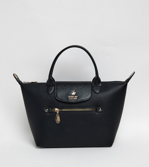 Logo Detail Contrast Detail Tote Bag